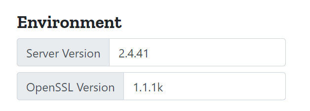 Mozilla SSL enviroment configuration settings