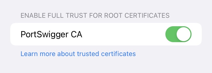 Activating Root CA certificate